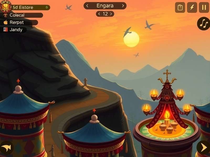 Sacred Journey Leader strategy interface showing resource management